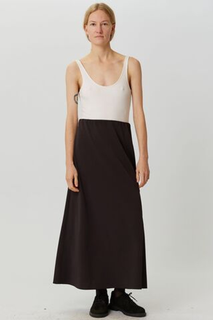 Юбка макси из шоколадной шерсти