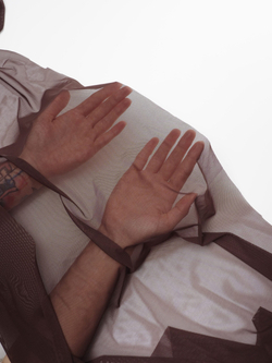 Сетка эластичная шоколад отрезом 75х50 см