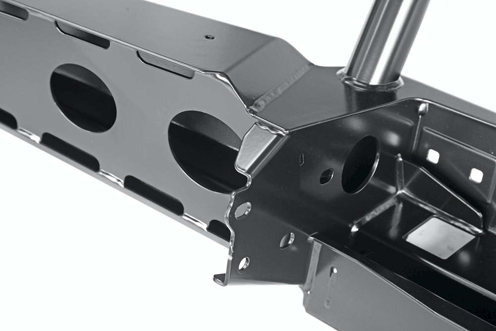 Бампер силовой передний УАЗ Буханка усиленный, c площадкой под лебёдку, с низкой защитной дугой стандарт РИФ