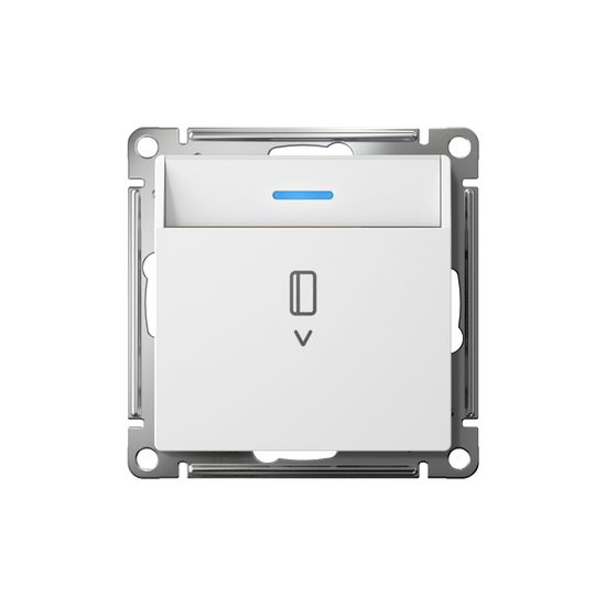 Выключатель карточный AtlasDesign 10А с подсветкой без задержки отключения механизм лотос SE ATN001314