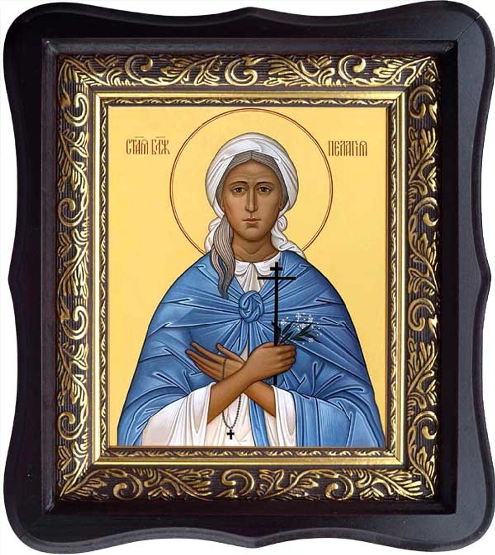 Пелагия Дивеевская (Серебренникова) Блаженная. Икона на холсте.