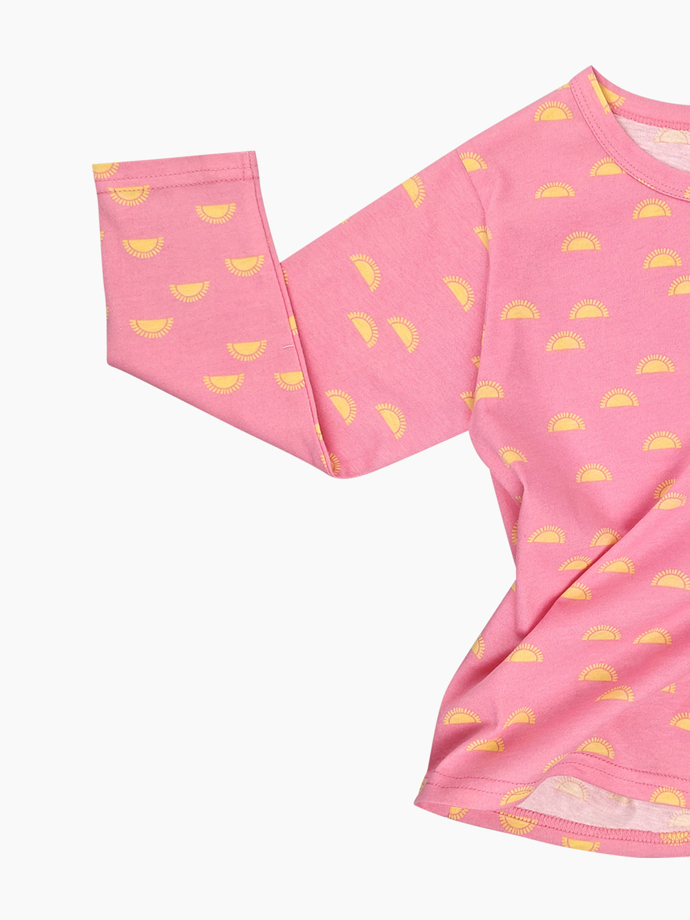 Лонгслив оверсайз Mjölk Солнышки розовые, уценка