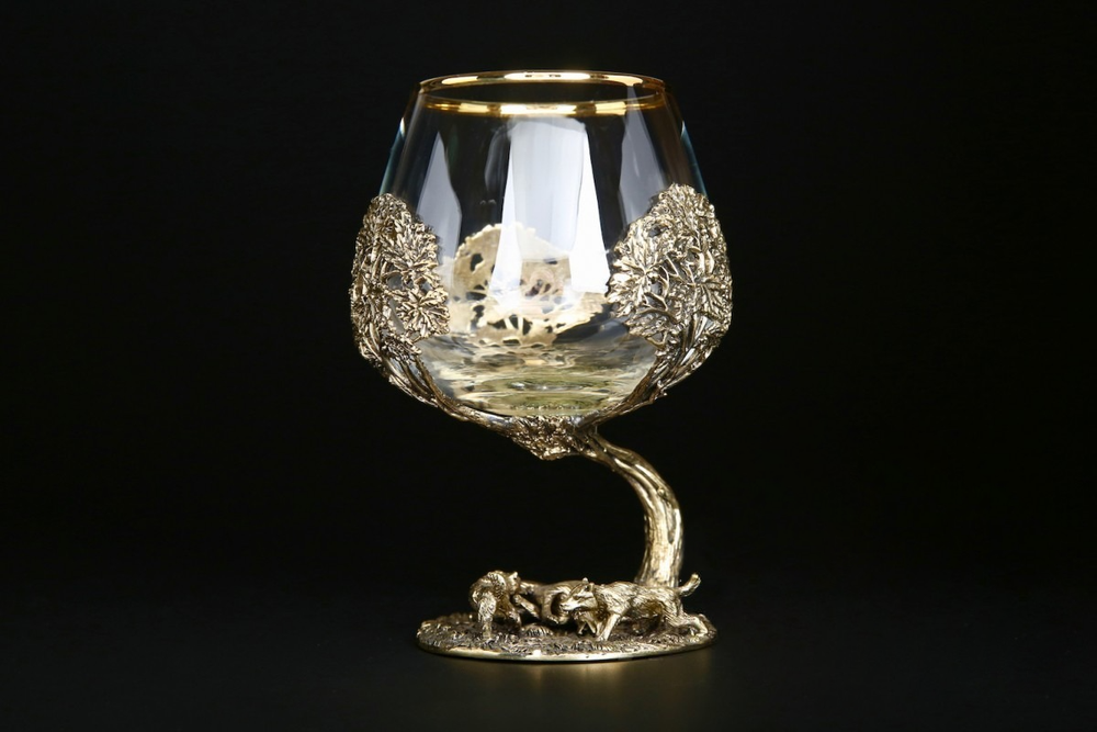 Бокал для коньяка "Охота" Волк