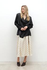 Юбка расклешенная в горох