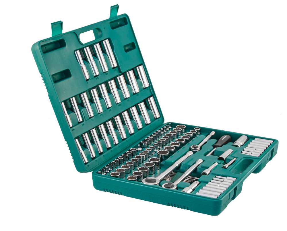 S05H48107S Набор инструмента универсальный 1/4", 3/8" и 1/2"DR, 107 предметов