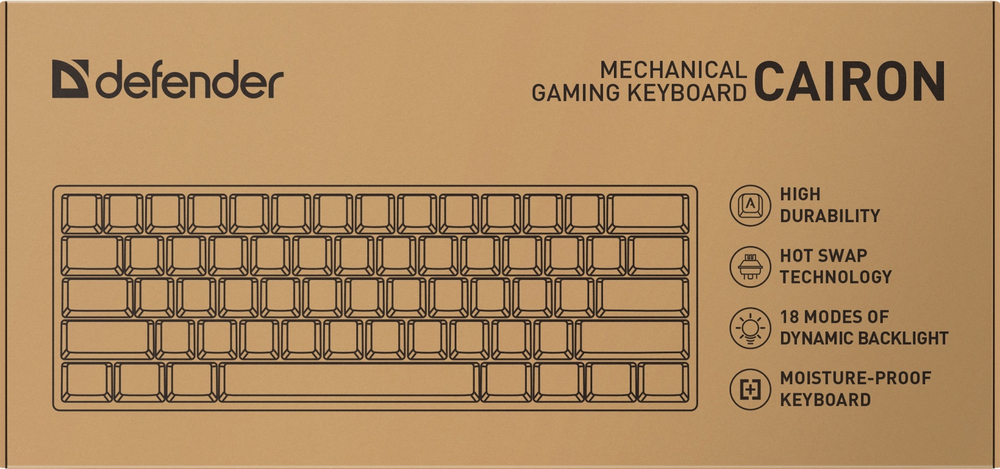 Клавиатура Defender Cairon GK-081 черный