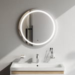 Универсальное зеркало с контурной LED-подсветкой, ИК- сенсором, круглое, 60 см AM.PM X-Joy M85AMOX0601WG