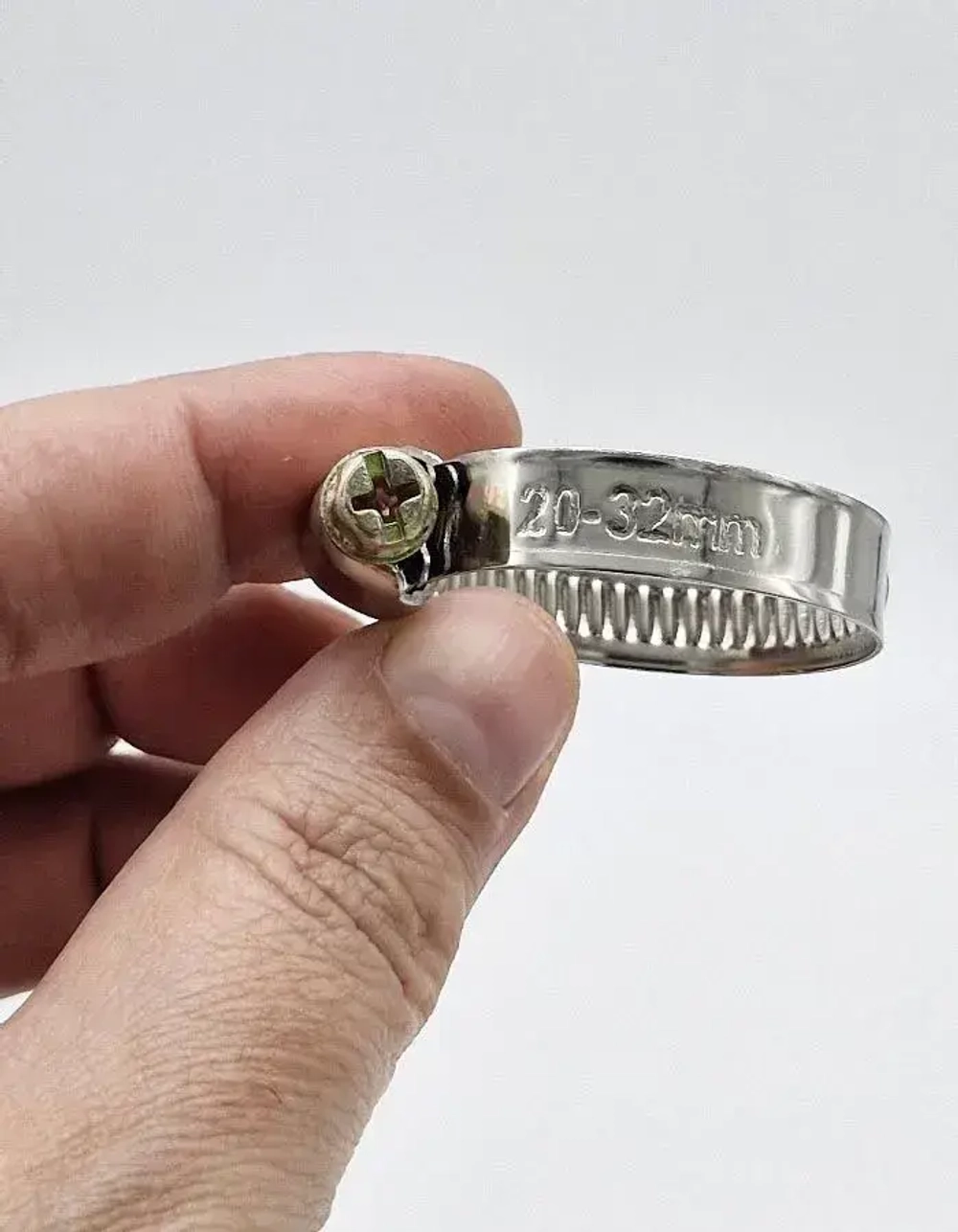 Хомут червячный 20-32 мм, 10 шт нержавеющая сталь