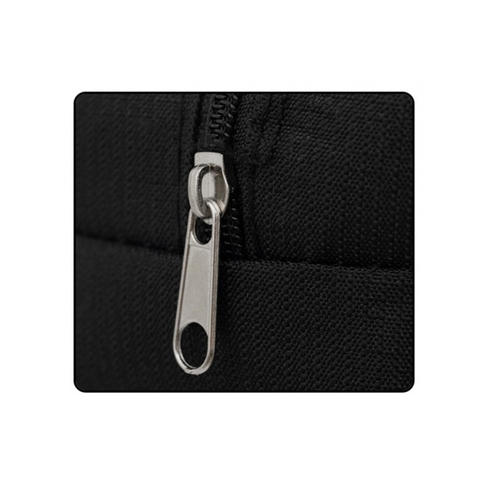 Пенал-косметичка Basir без наполнения, 21,5*6*5 см, серия "Строгий", 1 отделение на молнии, чёрный цвет