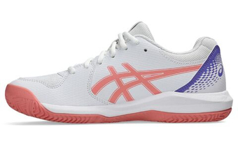 Женские кросовки для Padel Asics Gel-Dedicate 8 Padel - white/guava