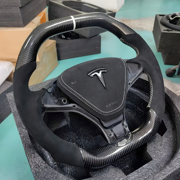 Custom Steering Wheel Tesla