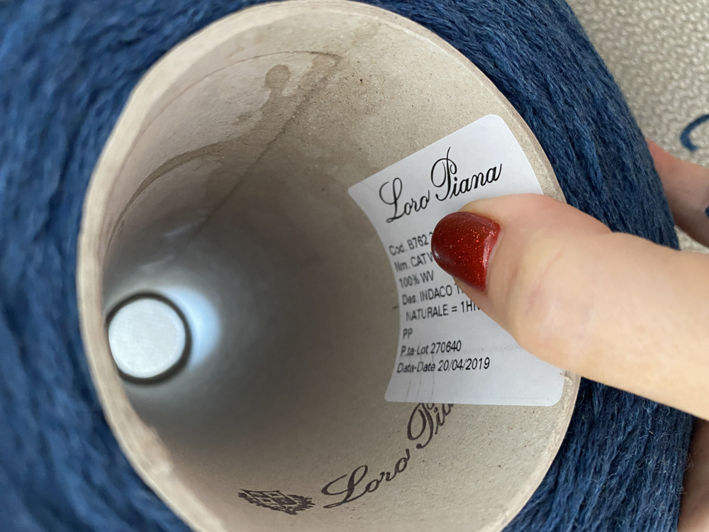 Пряжа для вязания на бобине (Италия) 100%шерсть мериноса 100г-180м 880г