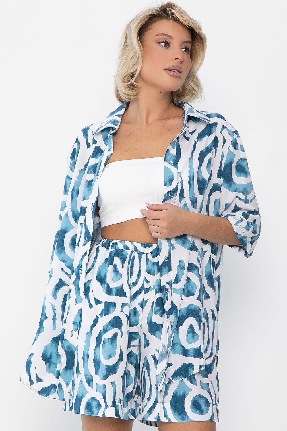 Костюм Легкий бриз (бирюзовый) К15412-7М LT Collection