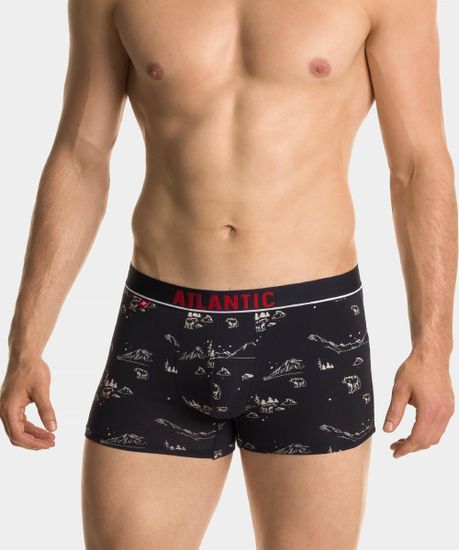 Трусы мужские боксеры (2шт), Atlantic 2GMH-015, темно-синий+темно-синий