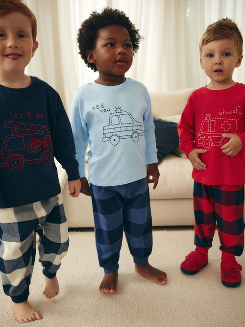 Пижама для мальчика Next B27-290, 3 шт., Синий, Красный
