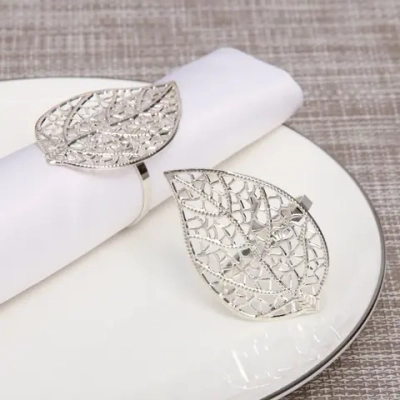 Набор колец для салфеток 2шт «Грация`», цвет серебро