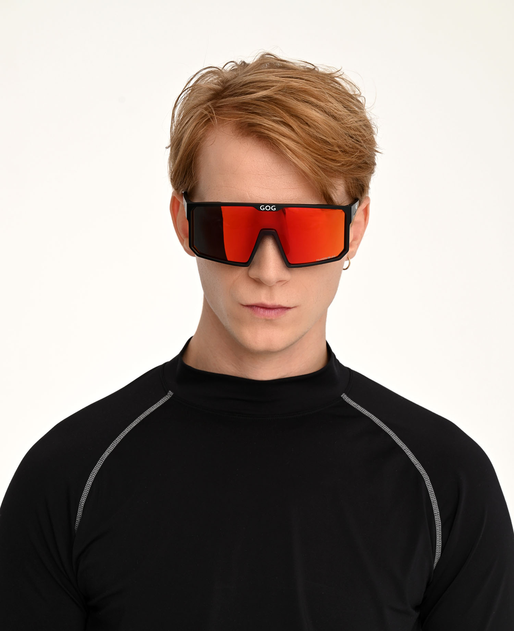 Спортивные очки GOG Maat / Matt Black / Polarized Reflex Red