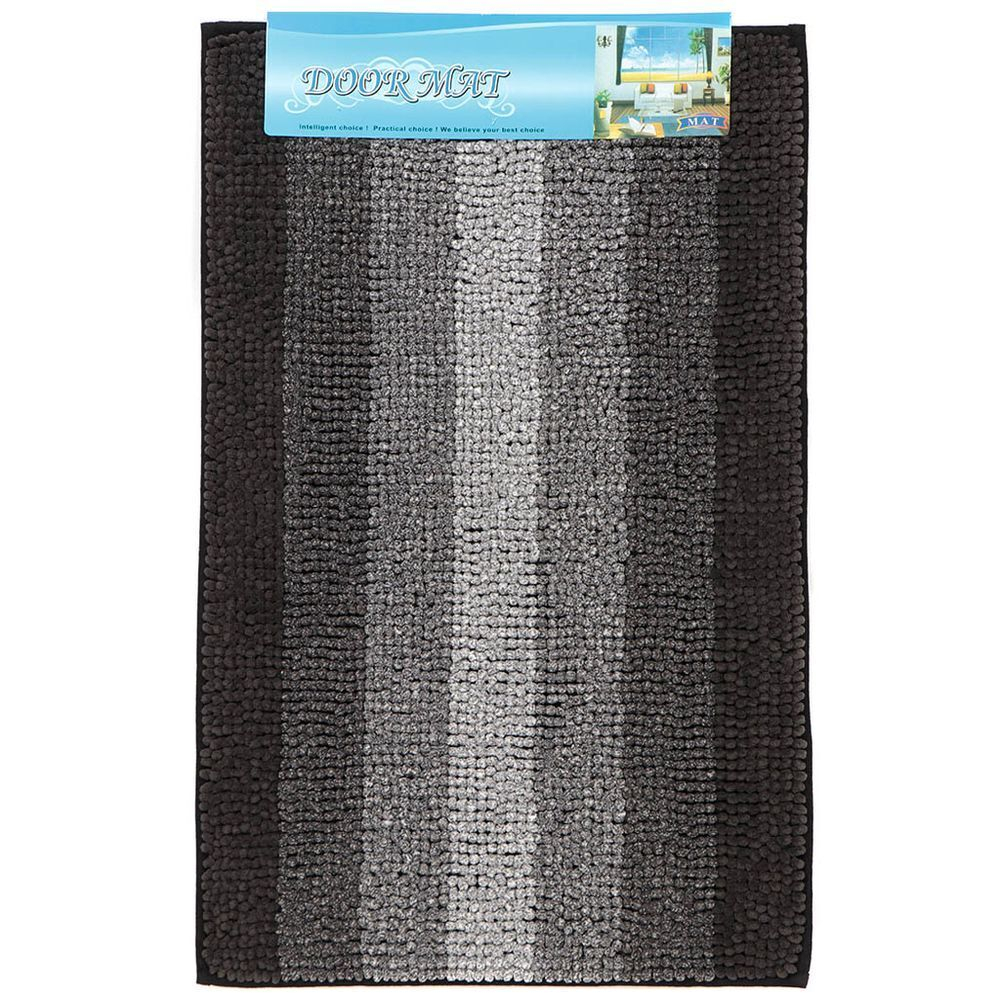 Коврик для ванной, 0.5х0.8 м, ПЭ, чер, Макарон, Y3-849