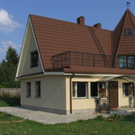 Черепица композитная Metrotile Metroshake II коричневая