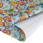 Упаковочная бумага (0,7*1 м) Комиксы, 10 шт.