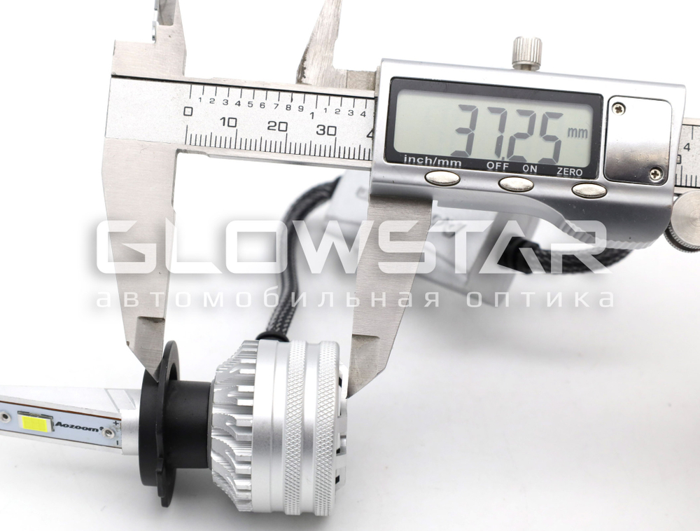 Светодиодные лампы H7 Aozoom ALH-08 в штатную линзу с вент-ром, 12V, 35W, 6000K (комплект, 2шт)