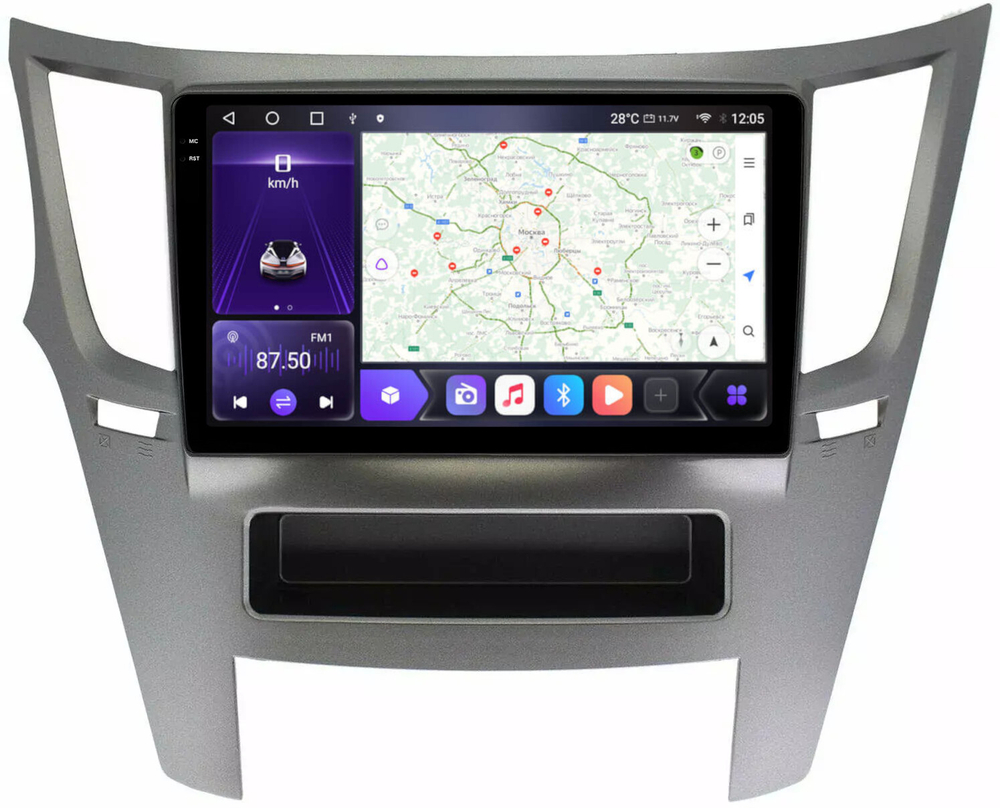 Магнитола для Subaru Legacy, Outback 2009-2015 - Carmedia OL-9514 QLed+2K, Android 12, TS10,  CarPlay, 4G SIM-слот