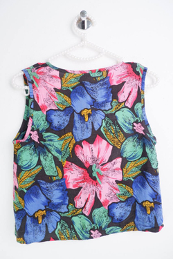 Топ цветочный, маркировка 10, визуально 42/44 размер