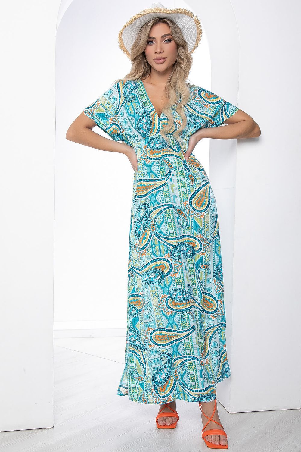 Платье "Лана" (голубое) П8621 LT Collection (Акция)