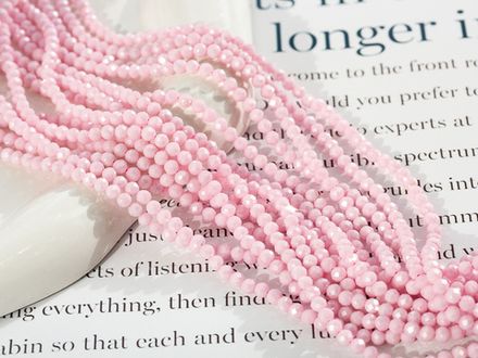 Фианиты 3,3мм, огранка (нить бусин)