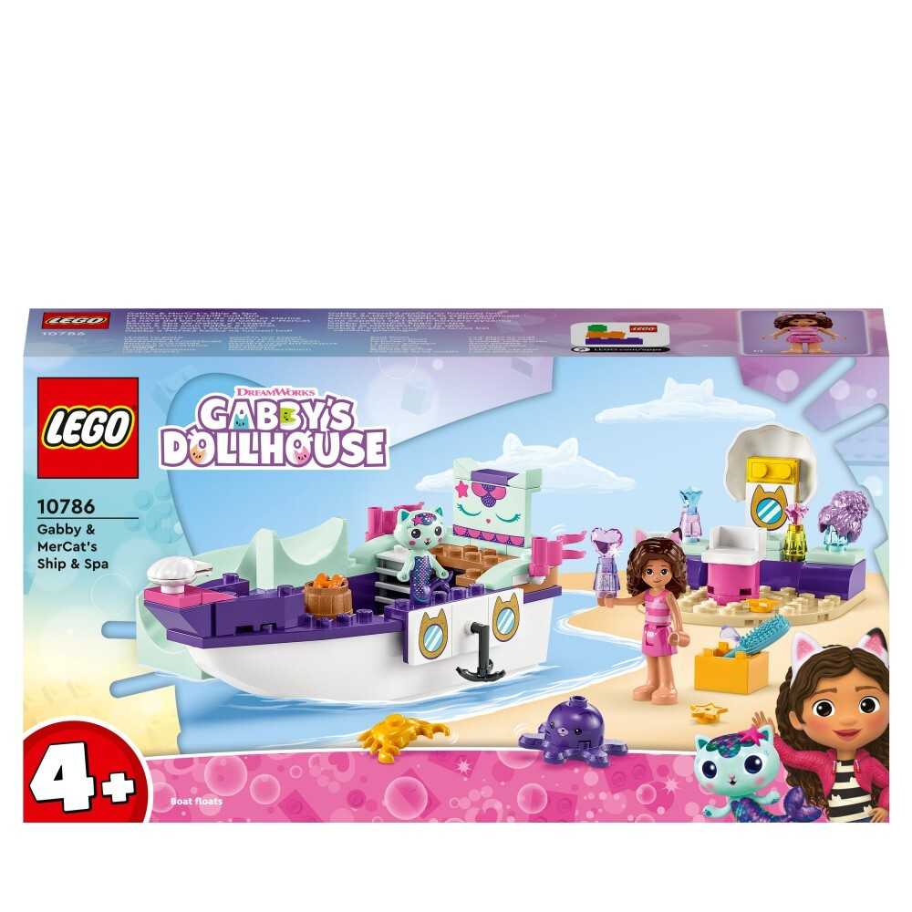 LEGO Кошачий домик Габи — Корабль и спа Габи и Кота-русалки 10786