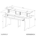 Стол аранжировщика Glorious Workbench Driftwood