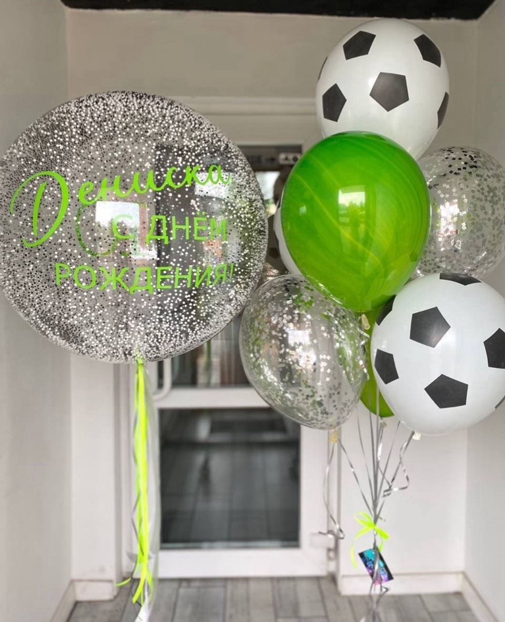 Набор воздушных шаров футбол, спорт №2328