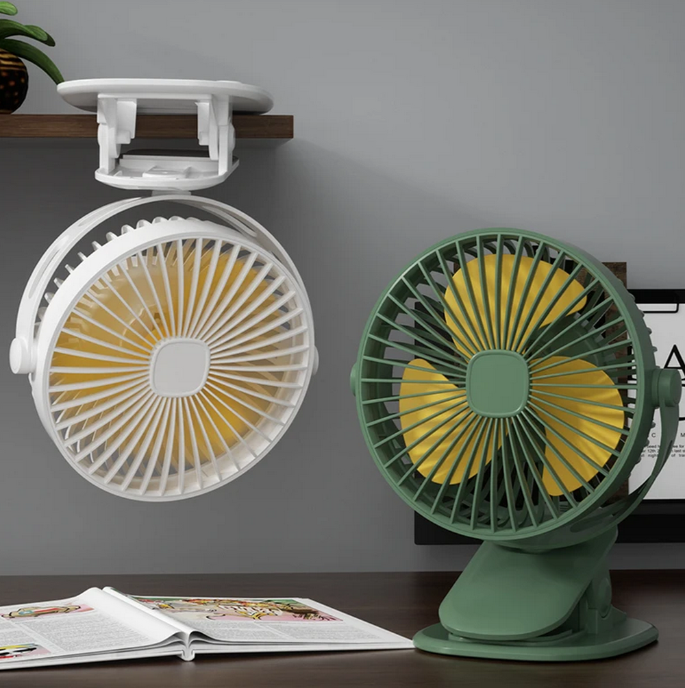 Вентилятор аккумуляторный NGY F002 на прищепке