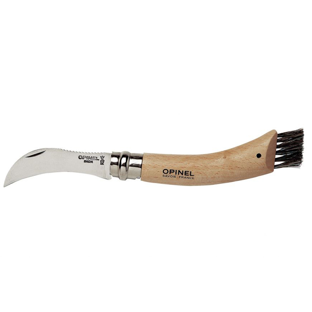 Нож грибника Opinel №8, нержавеющая сталь, рукоять бук, карт. кор.
