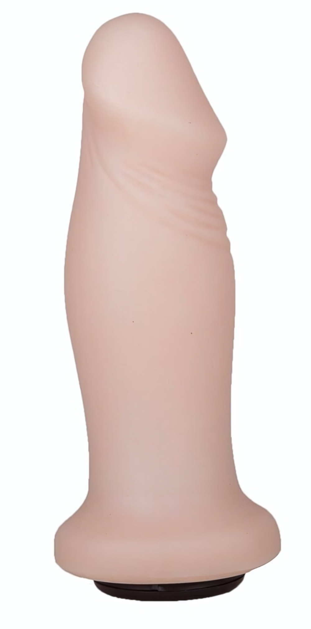 Анальный фаллоимитатор телесного цвета с ярко выраженной головкой - 14 см. (Цвет: телесный)