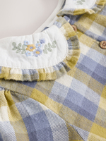 Платье-песочник и колготки в комплекте для девочки Next AN7-957, Синний, Желтый