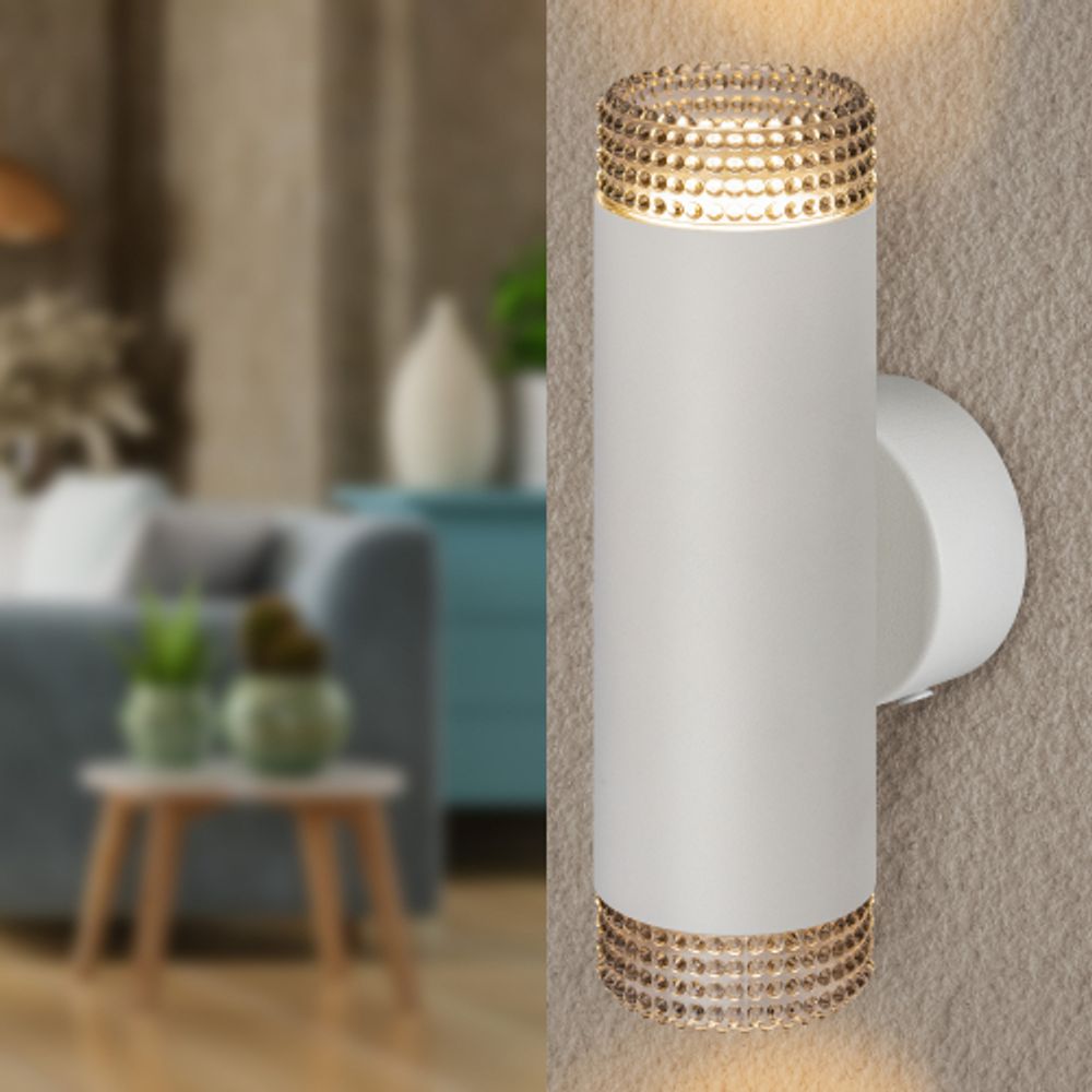 Светильник настенный ЭРА WL50 WH/BK под лампу MR16 GU10 черный/белый