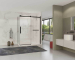 Душевой уголок Como Soft VSR-1CS1015CLB, 1500*1000, черный, стекло прозрачное, , шт
