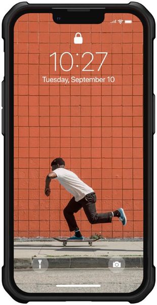 Чехол с поддержкой MAGSAFE Uag Metropolis LT ткань Armortex для iPhone 13 6.1" черный (Kevlar-Black) 11317O183940