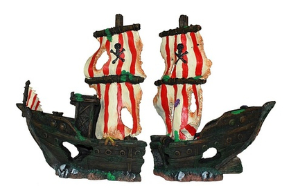 Marlin Aquarium Грот для аквариума "Затонувший пиратский корабль" (YM-832)