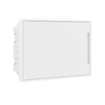Щиток 12 мод встраиваемый FRAME, белый, с белой дверцей, с 2 шинами PENна 6 и 8 отв.