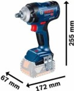 Гайковерт аккумуляторный BOSCH GDS 18 V-200 ударный 06019K0020