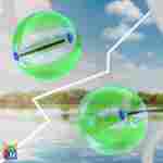 Аттракцион Водный шар ПВХ «Арбуз» 2*2*2 м