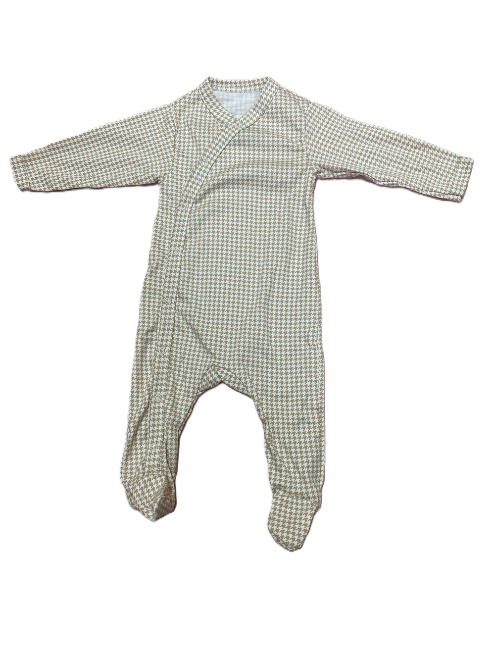 Комбинезон №2 на кнопках с закрытыми ножками из интерлока (100% хлопок) на рост 74 см