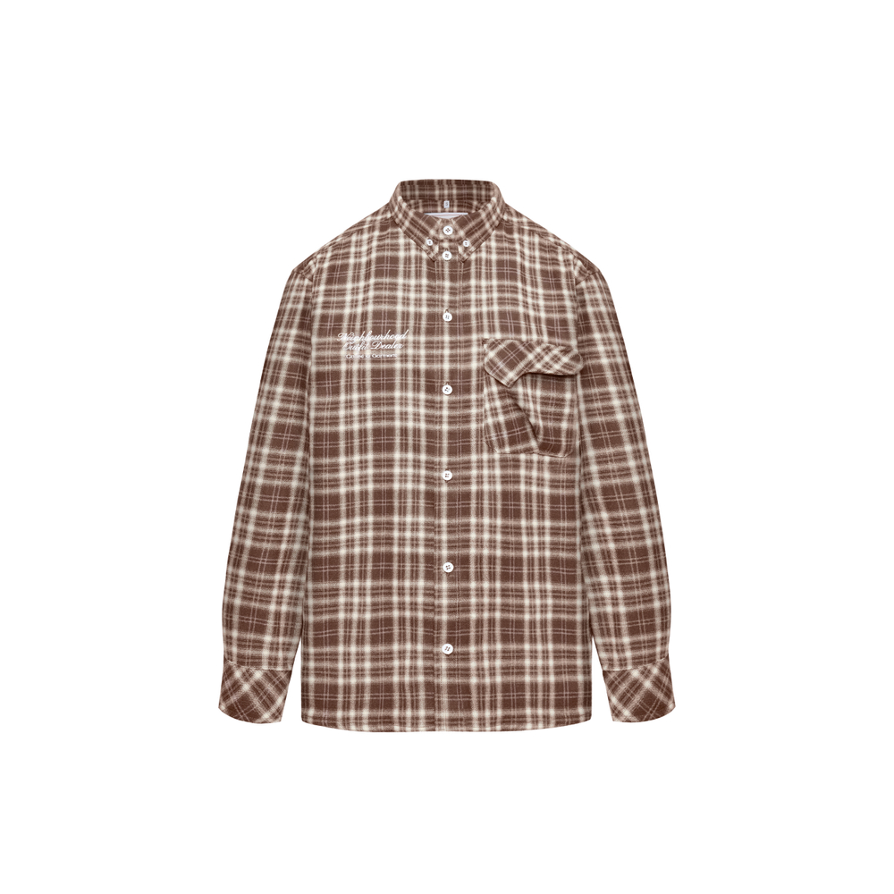 Рубашка Called a Garment Human Flannel Shirt "Brown"