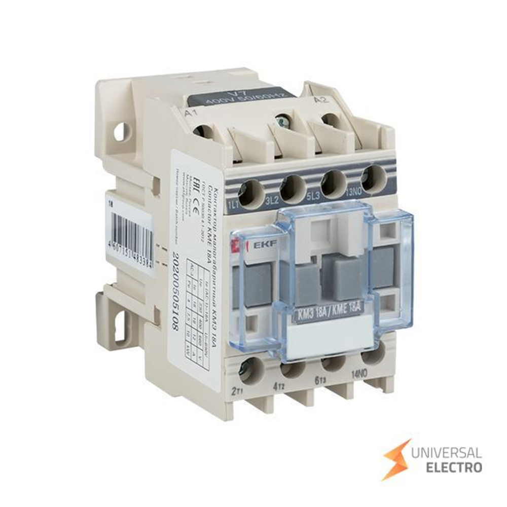 Контактор КМЭ малогабаритный 18А 220В 1NC EKF PROxima