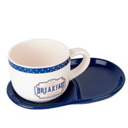 Набор для завтрака: чашка и блюдце " " 23х15х10,5см v=500мл (подарочная упаковка)