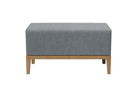 Банкетка Fjord 80 см (светло-серый, твид)