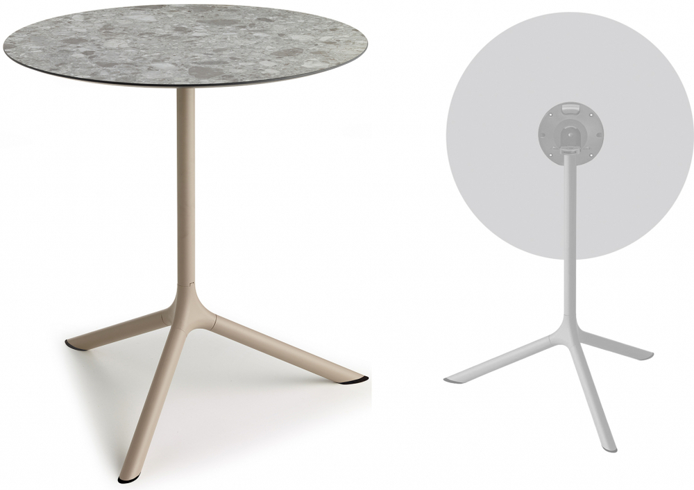 Стол ламинированный обеденный складной Scab Design Tripe Maxi Folding, тортора, зернистый