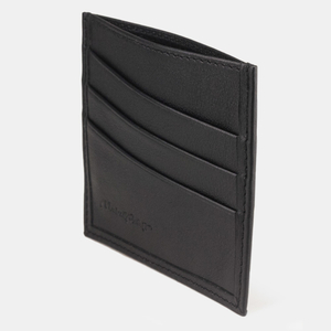 Кожаный картхолдер Carte черного цвета